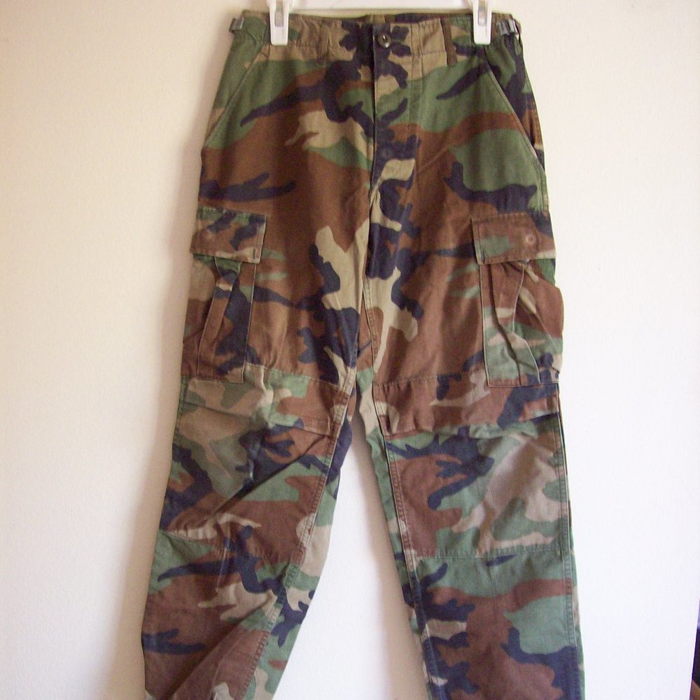Real US Army Military Camouflage Pants SZ-Small